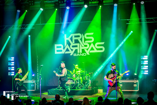 The Kris Barras Band on stage at The Apex