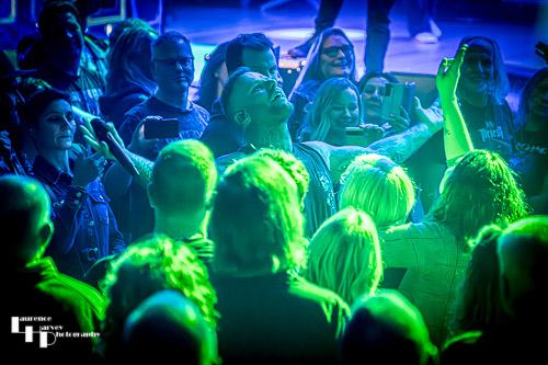 Kris Barras in amongst the crowd at The Apex