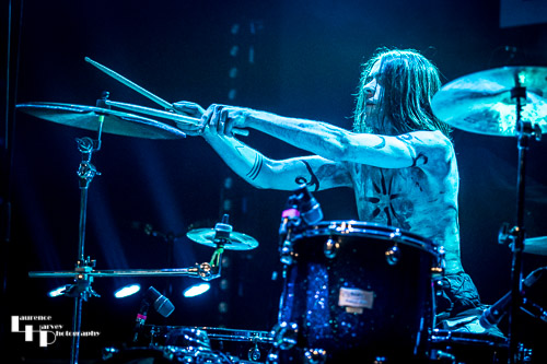 Cam Hunter on drums