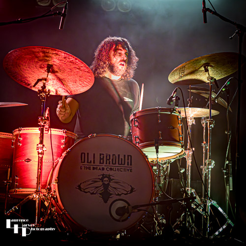 Oli Brown & The Dead Collective: Wayne Proctor on drums