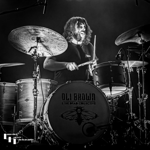 Oli Brown & The Dead Collective: Wayne Proctor on drums