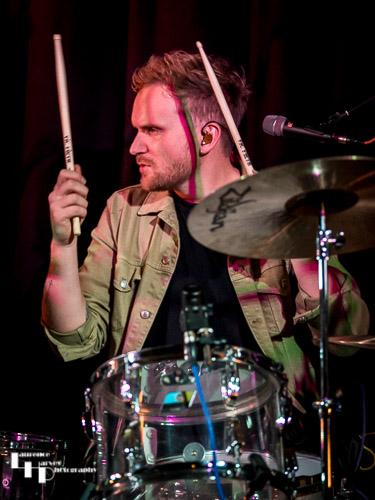 Joe Harris on drums