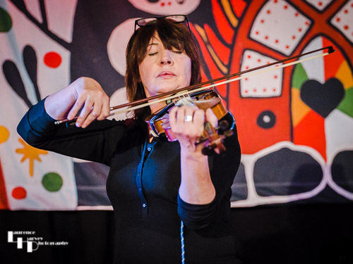 Ophelia Mills on violin