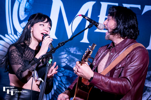 Grace Bond on vocals, Aaron Bond on guitar & vocals