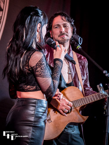 Grace Bond on vocals, Aaron Bond on guitar & vocals