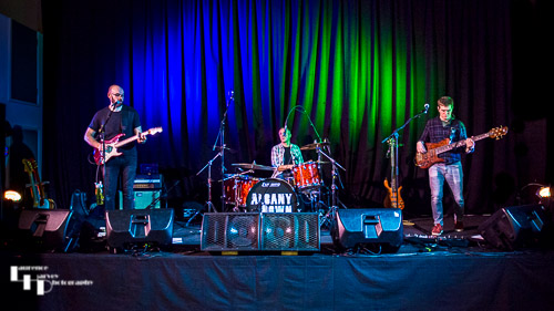 Albany Down on stage at The John Peel Centre