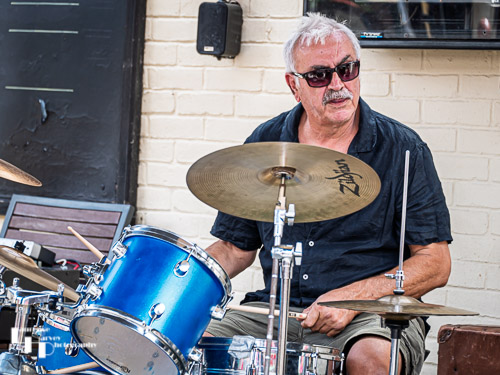 Alan “Blackie” Blackmore on drums