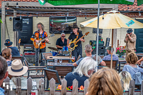 Burnt Ice on stage at Dereham Blues Festival