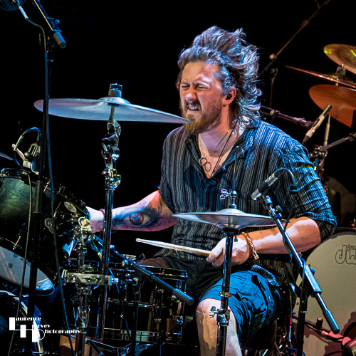 Nick Sharman on drums