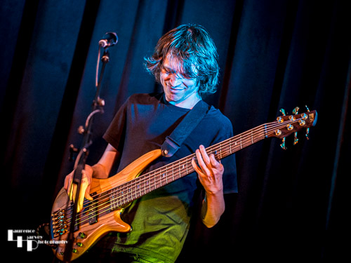 Adam Pyke on bass