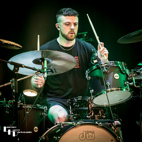 Thom Gardner on drums