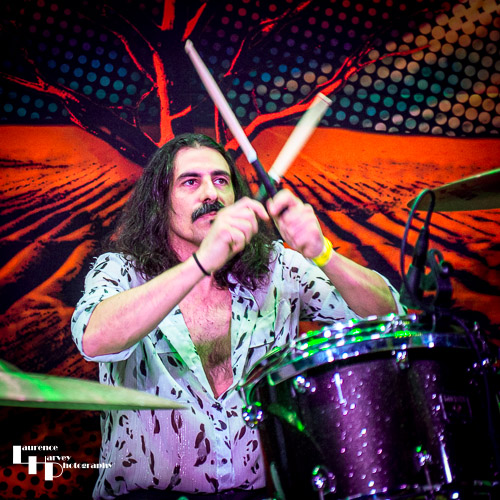 Dave Traina on drums