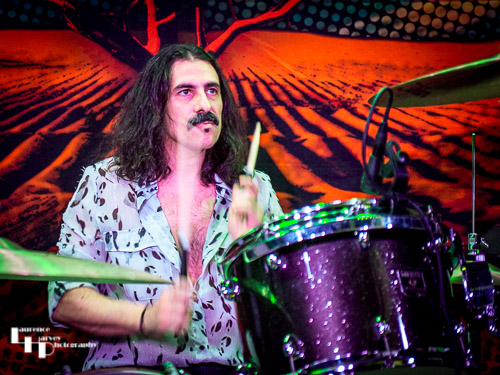 Dave Traina on drums