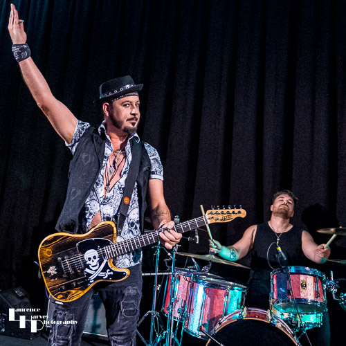 Byron 'Beej' Garbett on guitar & Lewis 'Big Truck' Turner on drums