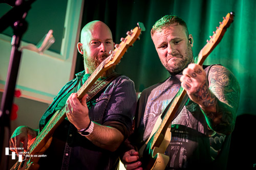 Kris Barras on guitar, Paddy Blight on bass