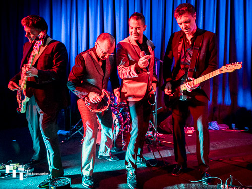 The Milk Men on stage at The John Peel Centre