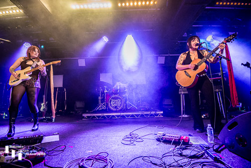 Pistol Daisys on stage at The Waterfront