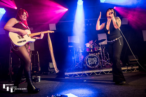 Pistol Daisys on stage at The Waterfront