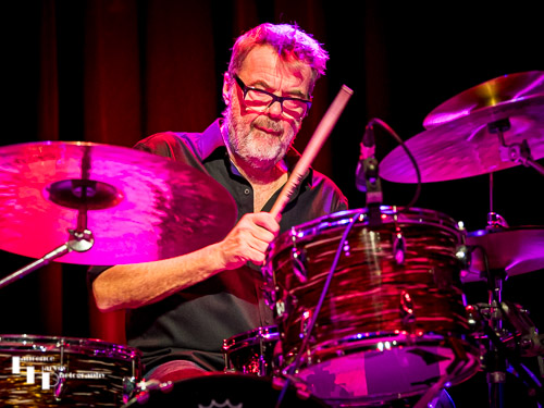 Ianto Thomas on drums