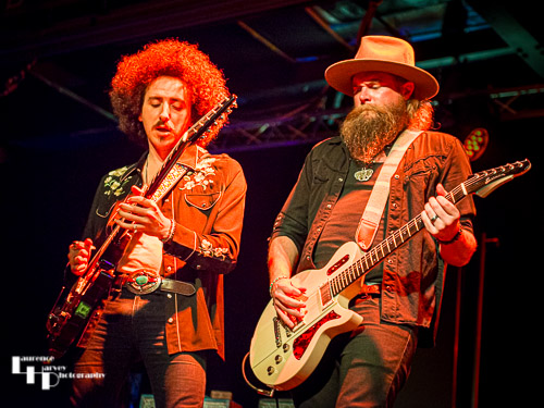 Robert Jon Burrison on lead vocals & guitar, Henry James on backing vocals & guitar