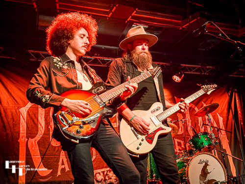 Robert Jon Burrison on lead vocals & guitar, Henry James on backing vocals & guitar