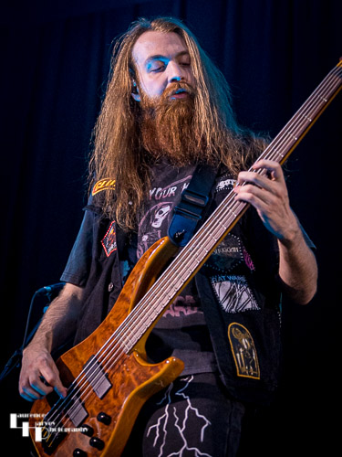 Callum Mitchell on bass