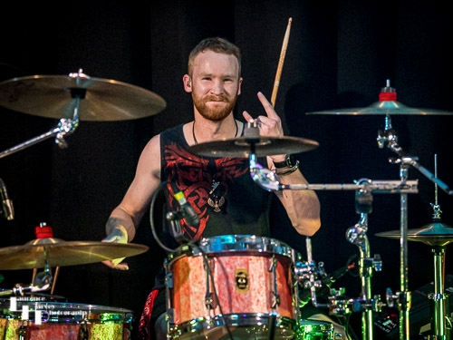 Aaron Levens on drums