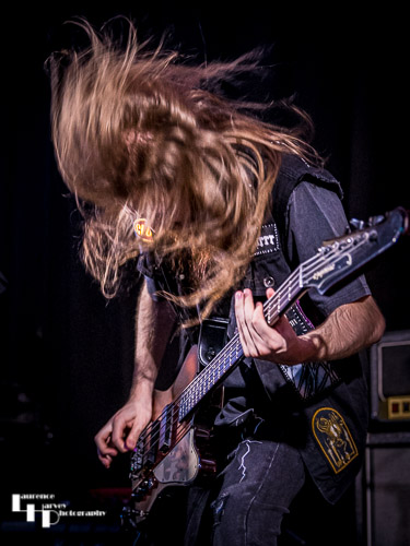 Callum Mitchell on bass