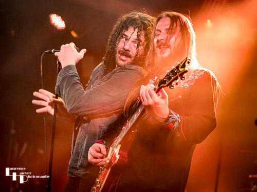 Nathan Hunt on vocals, Derrick Shipp on lead guitar