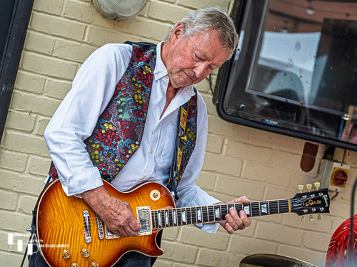 Tony Harris on guitar