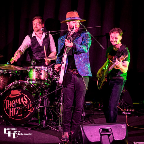 Thomas Heppell & his band on stage at The John Peel Centre