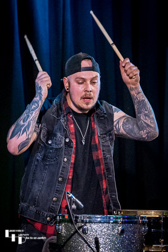 Nicky Waters on drums