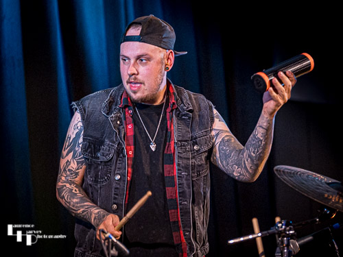 Nicky Waters on drums