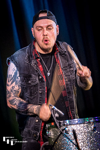 Nicky Waters on drums