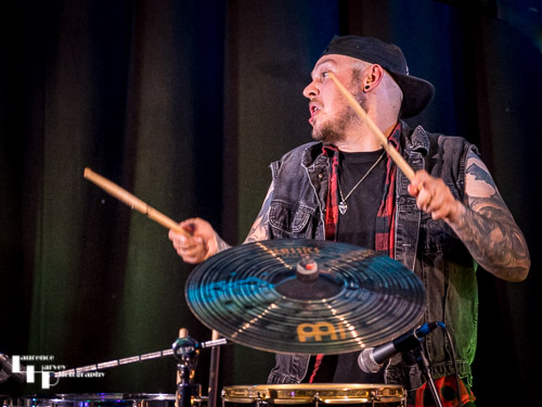 Nicky Waters on drums