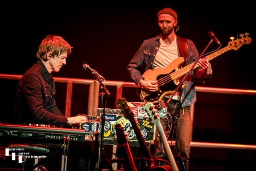 Stevie Watts on keys, Harry Mackaill on bass