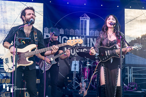 Grace Bond on vocals & mandolin, Adam Bowers on bass