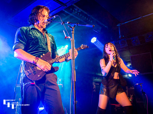 Grace Bond on vocals, Aaron Bond on guitar & vocals