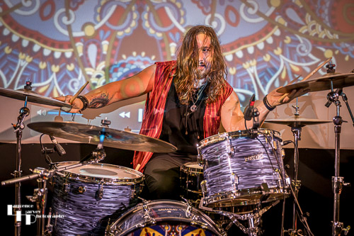 Nick Sharman on drums