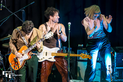 The Cinelli Brothers, joined on stage by members of the audience