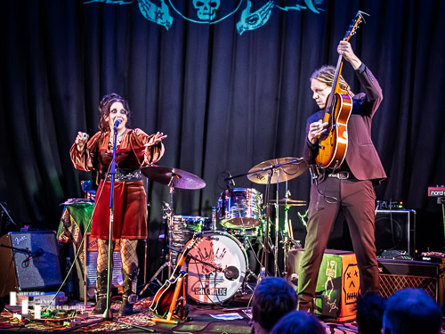 Jo Carley on vocals, Tim Carley on guitar & kick drum