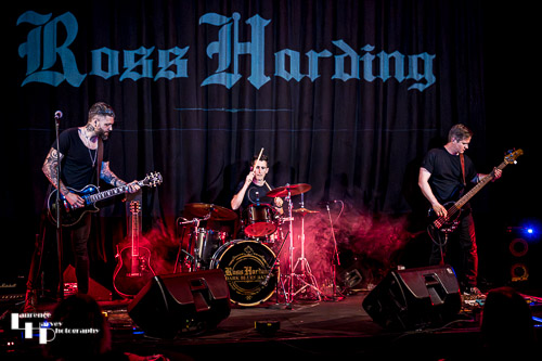 Ross Harding & his band on stage at The John Peel Centre