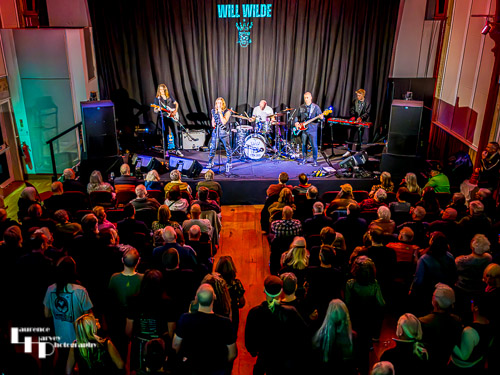 Will Wilde & his band on stage at The John Peel Centre