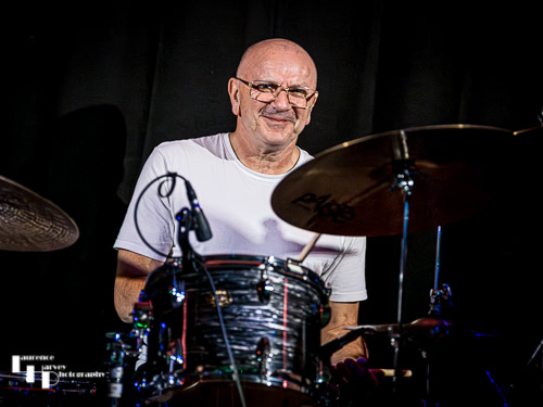 Steve Rushton on drums