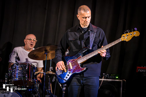 Russell Carr on bass, Steve Rushton on drums