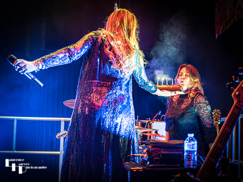 Donna's birthday cake presentation