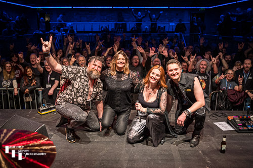 Band shot with crowd