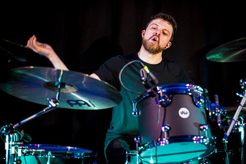 Thom Gardner on drums