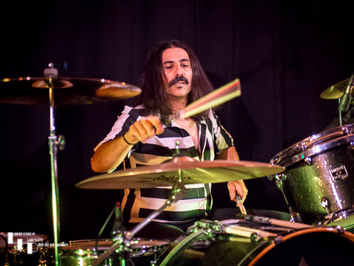 Dave Traina on drums
