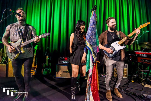 Phoebe Jane on lead vocals, Kris Barras on guitar & vocals, Josiah J Manning on guitar